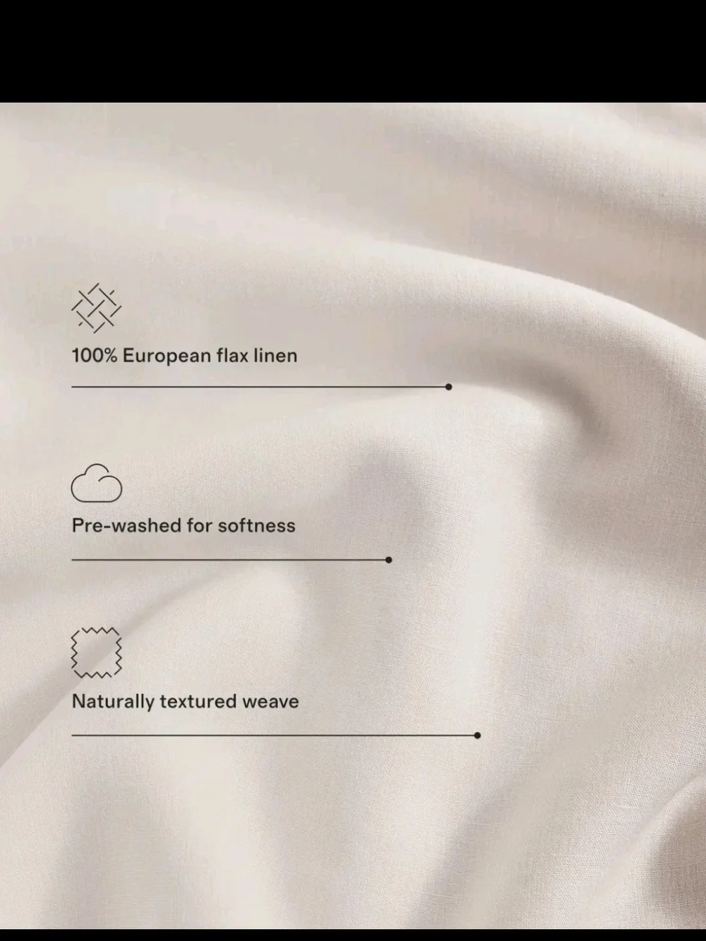 QUINCE European Linen Duvet Cover In Sand King / Cal King, New!